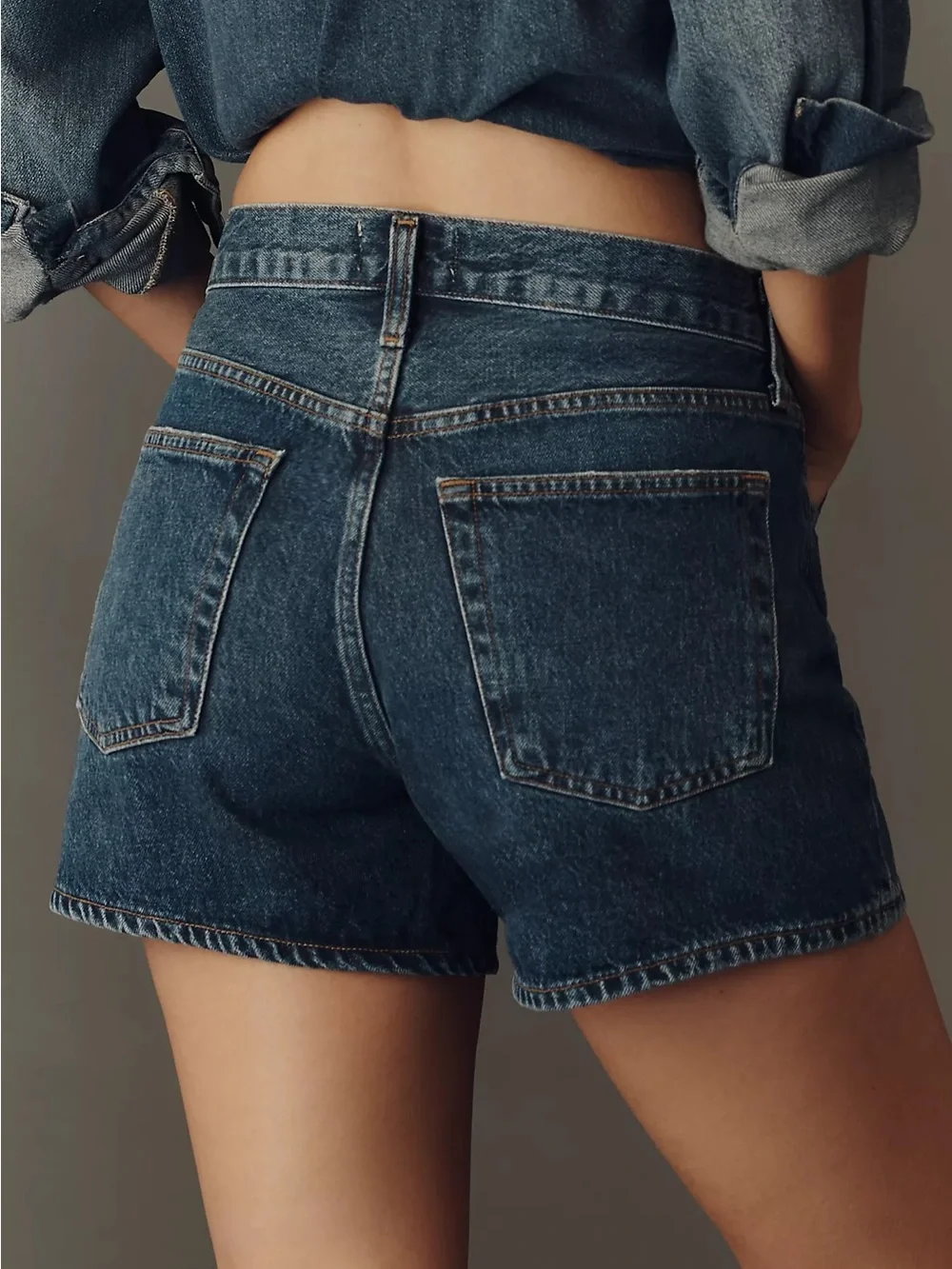 NWOT AGOLDE Parker Long Shorts in Enamour